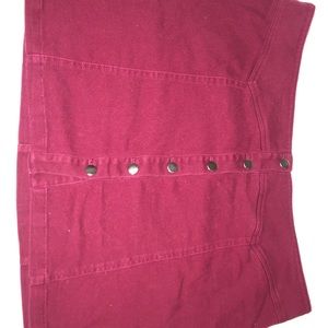 Forever 21 mini button up skirt